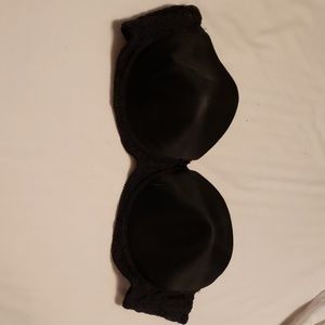 Black Strapless VS Bra 36C